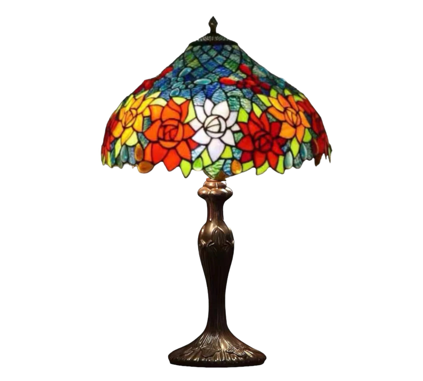 CDH 16" Tiffany Table Lamp 40cm Shade (15024)