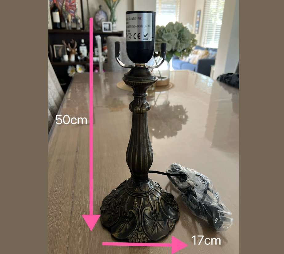 CDH Tiffany Table Lamp base 50cm high (Lamp parts) - Brand new