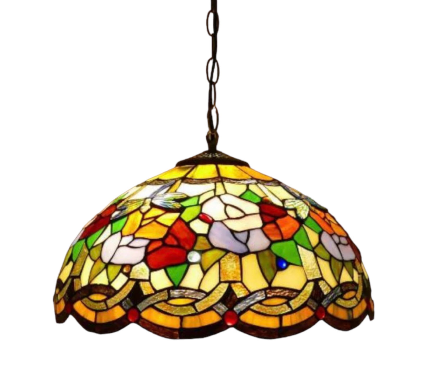 CDH 16" Tiffany Pendant Lamp 40cm shade (16072)