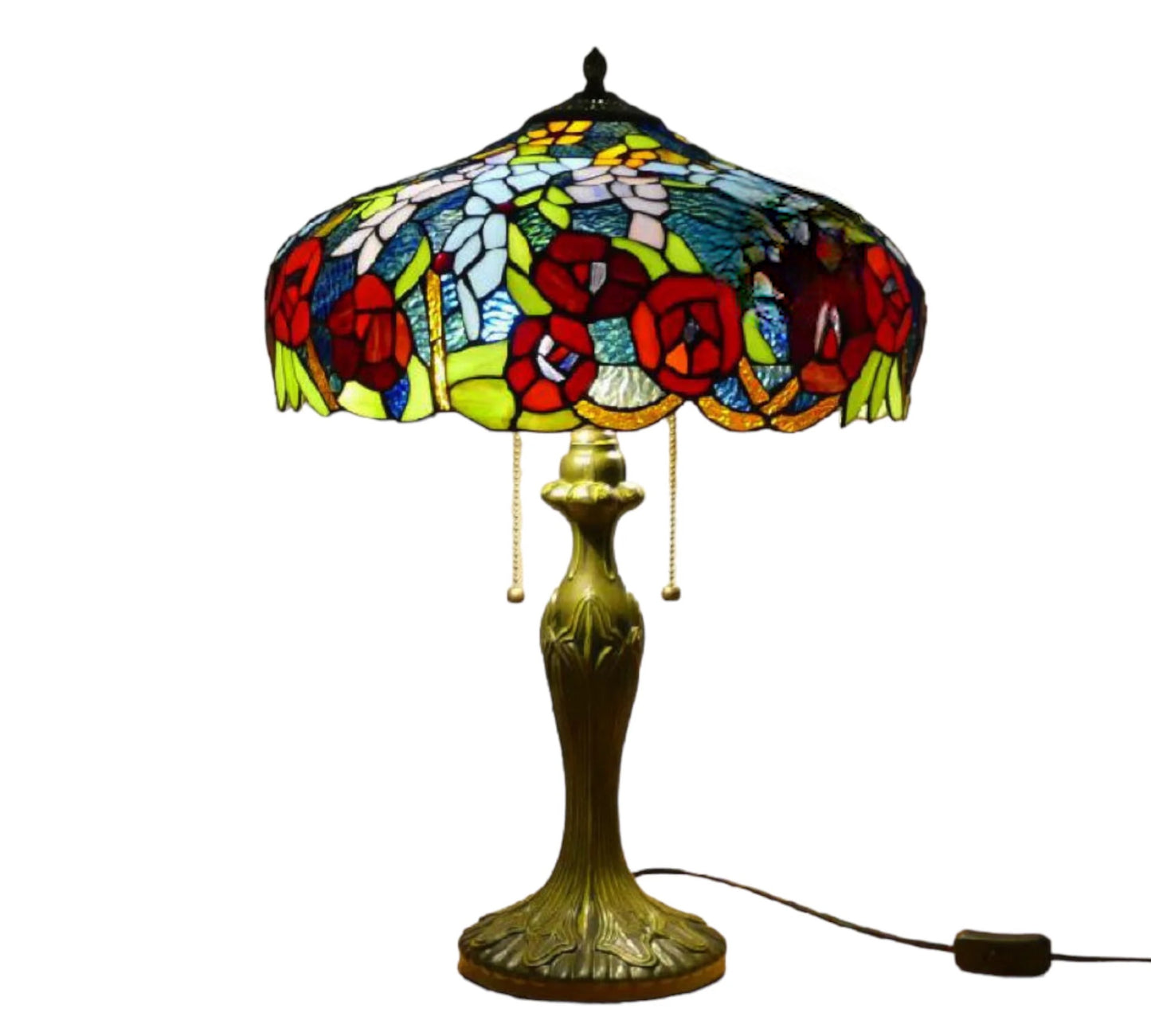 CDH 16" Tiffany Table Lamp 40cm Shade (15034)