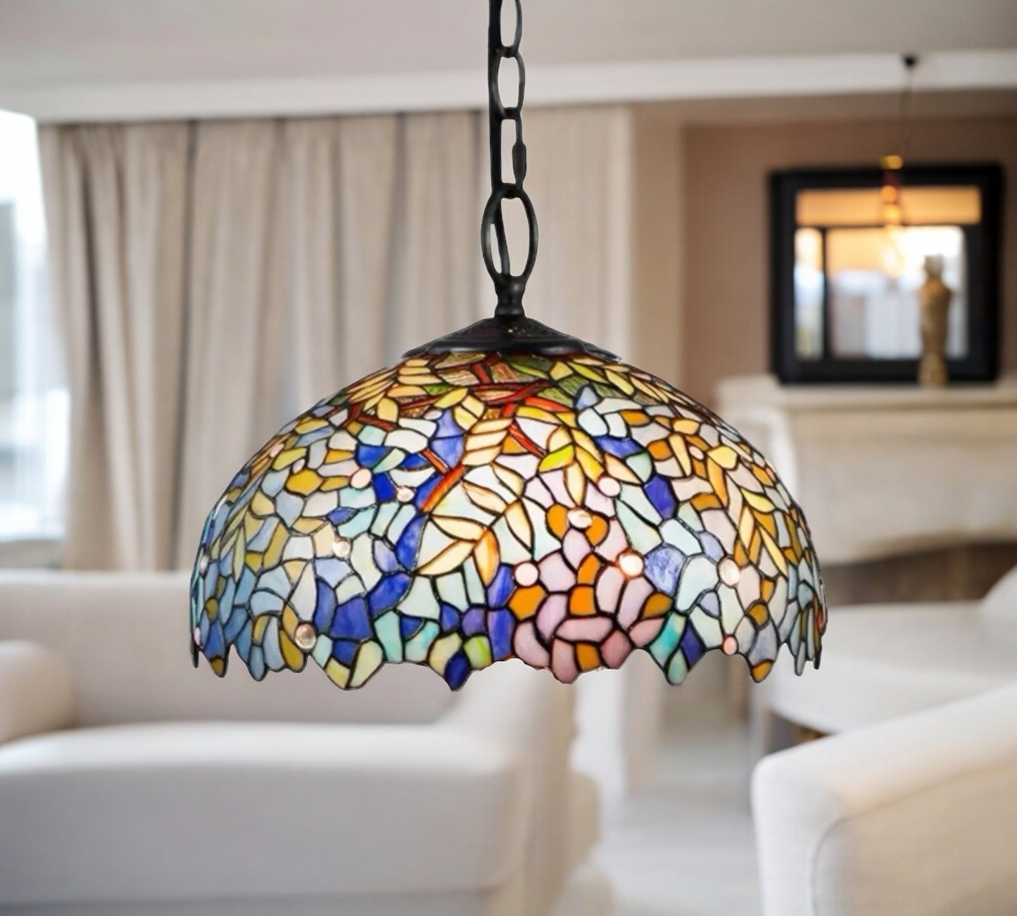CDH 16" Tiffany Pendant Lamp 40cm shade (16038C)