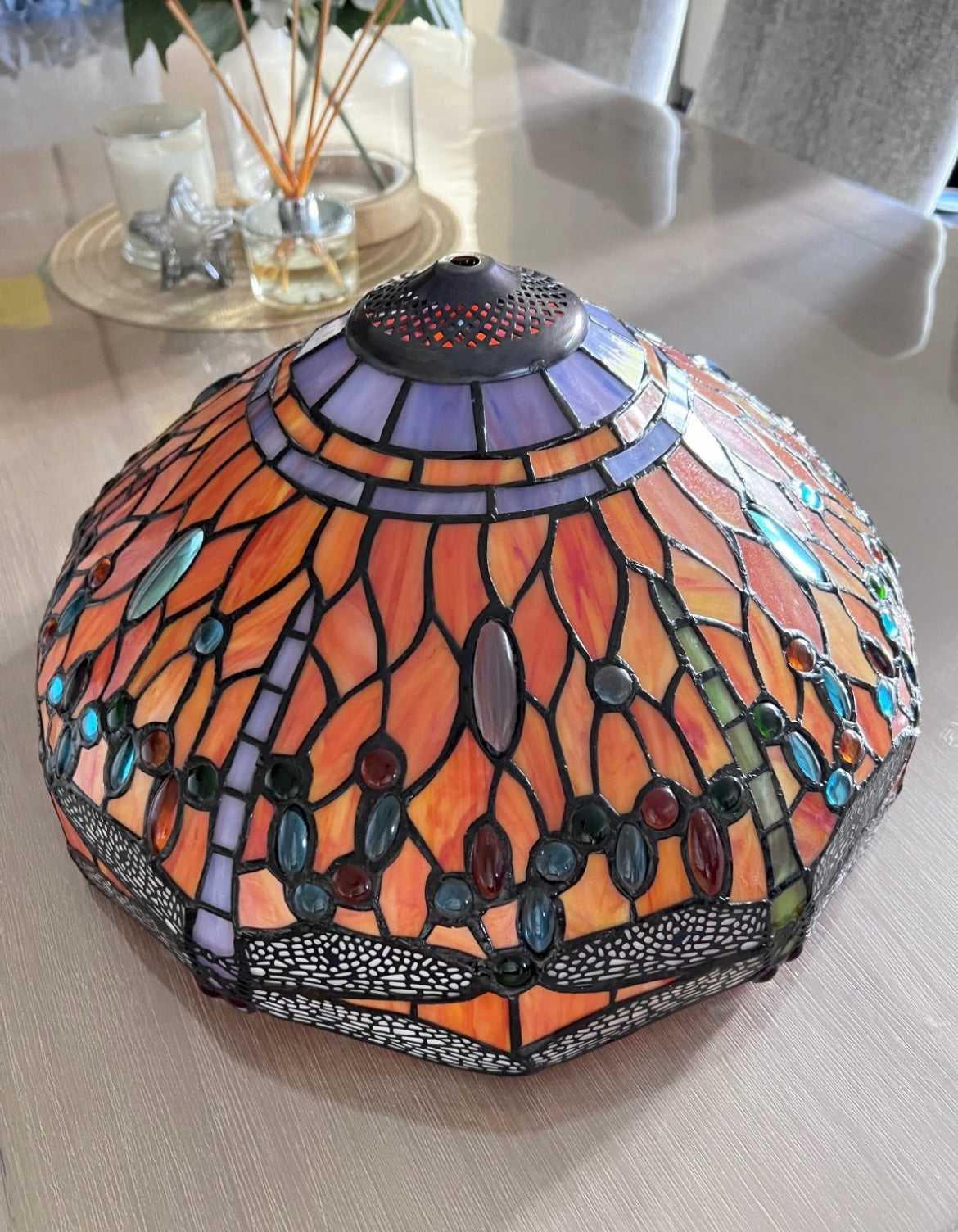 CDH Tiffany Floor Lamp (23001) 16" 40CM Shade