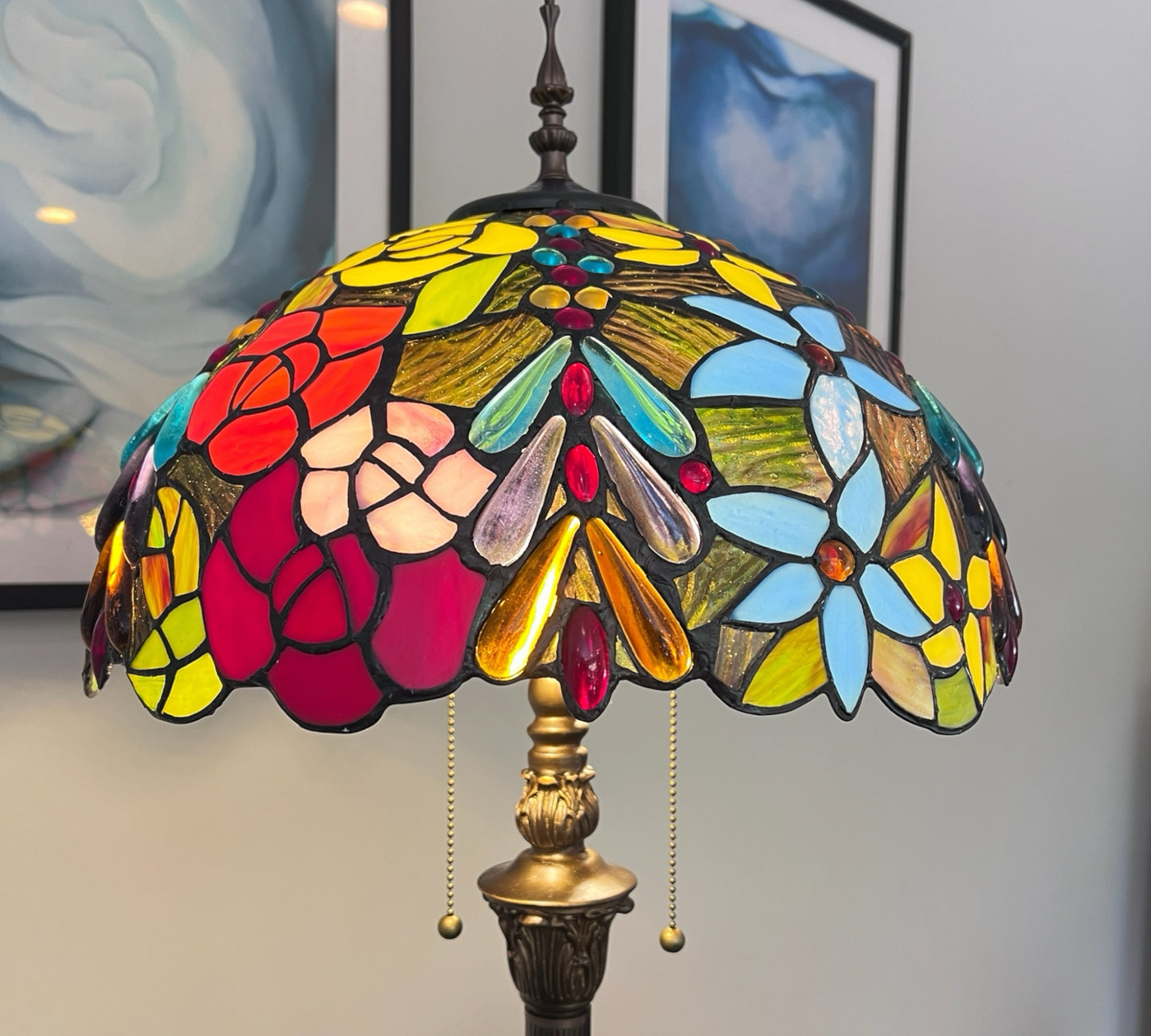 CDH Tiffany Floor Lamp (16114) 16" 40CM Shade