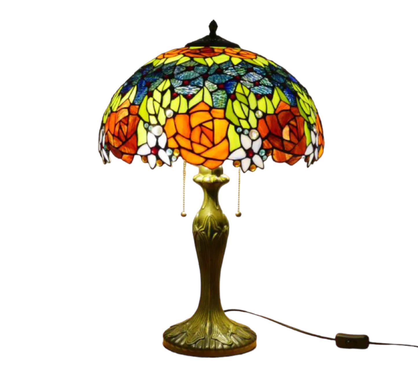 CDH 16" Tiffany Table Lamp 40cm Shade (15013)