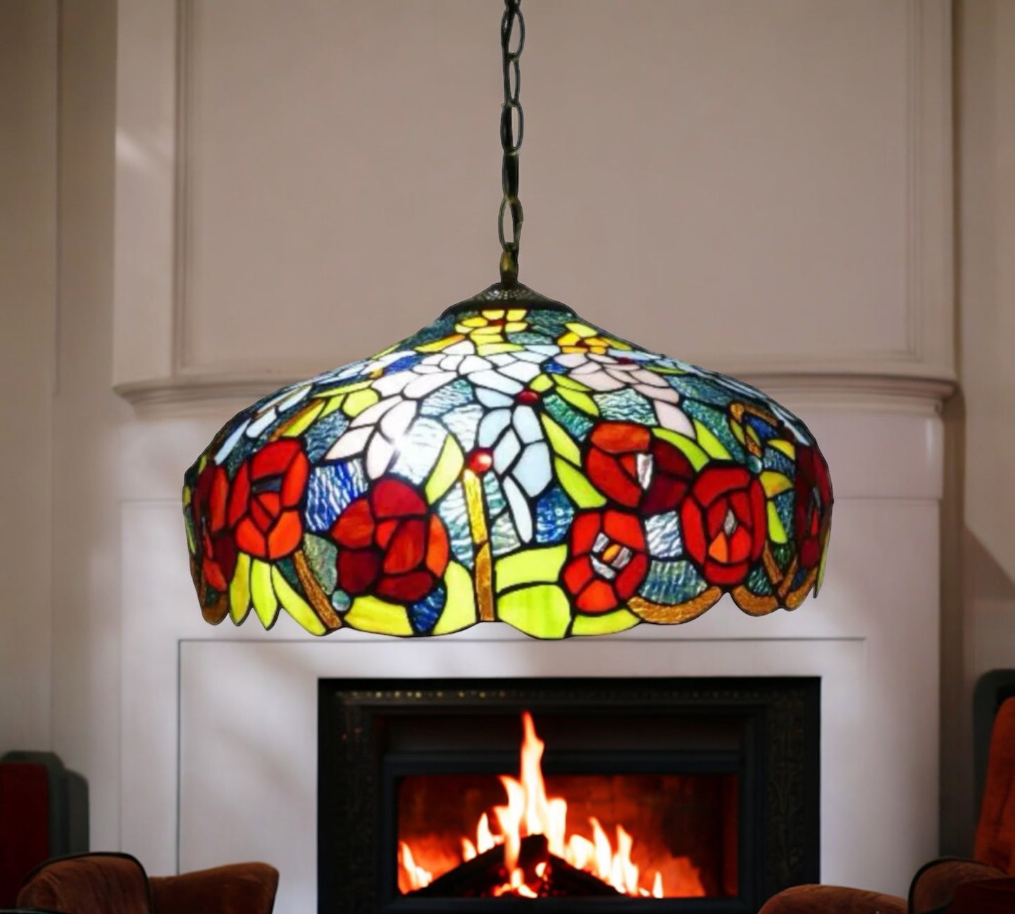 CDH 16" Tiffany Pendant Lamp 40cm shade (16116C)