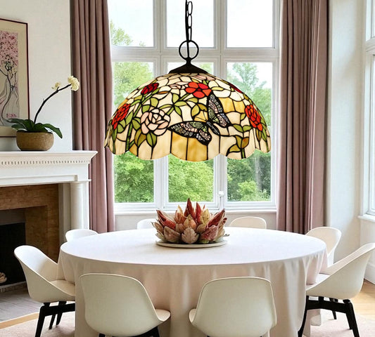 CDH 12" Tiffany Pendant Lamp 30cm shade (12051C)