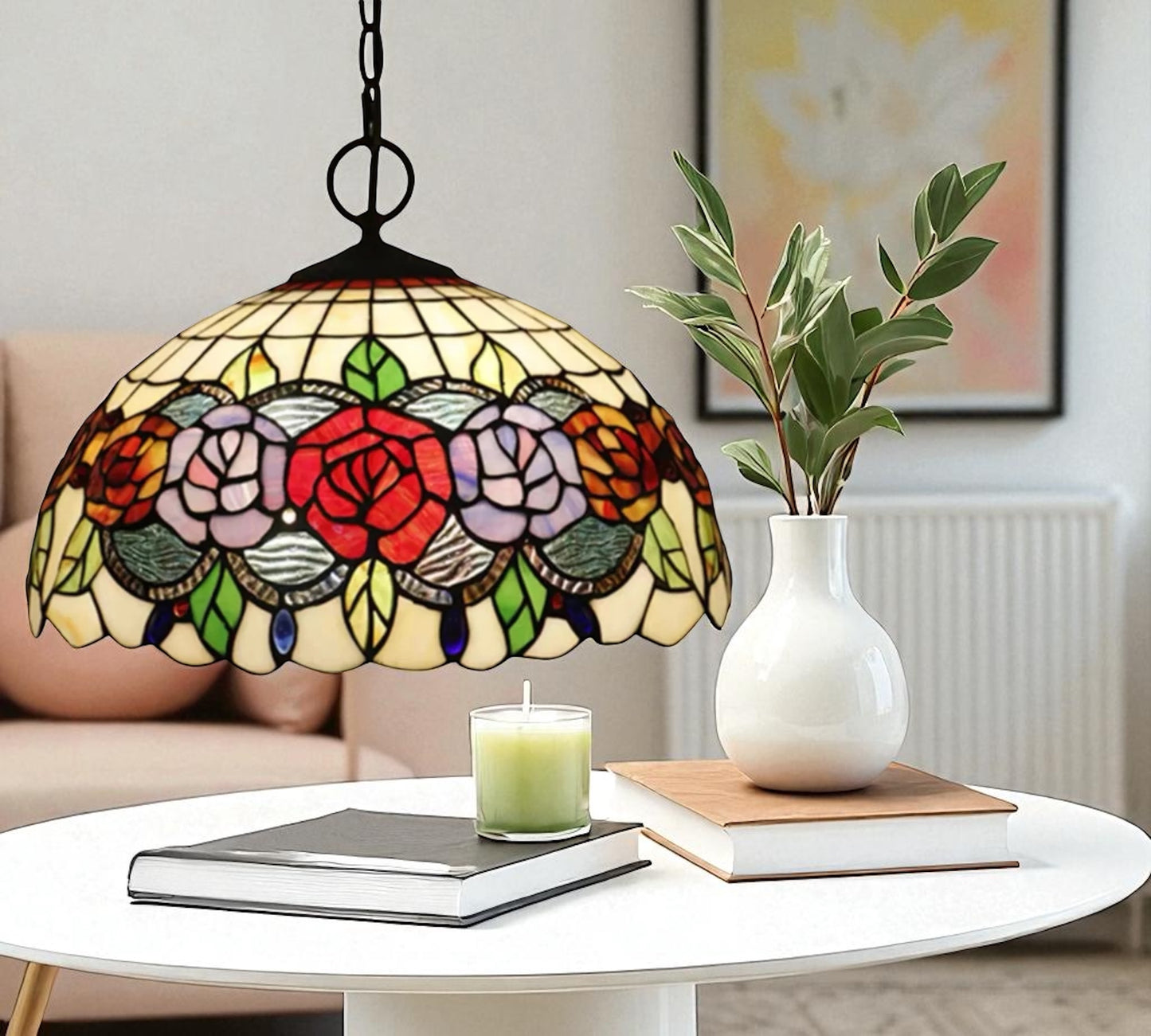 CDH 12" Tiffany Pendant Lamp 30cm shade (12081C)