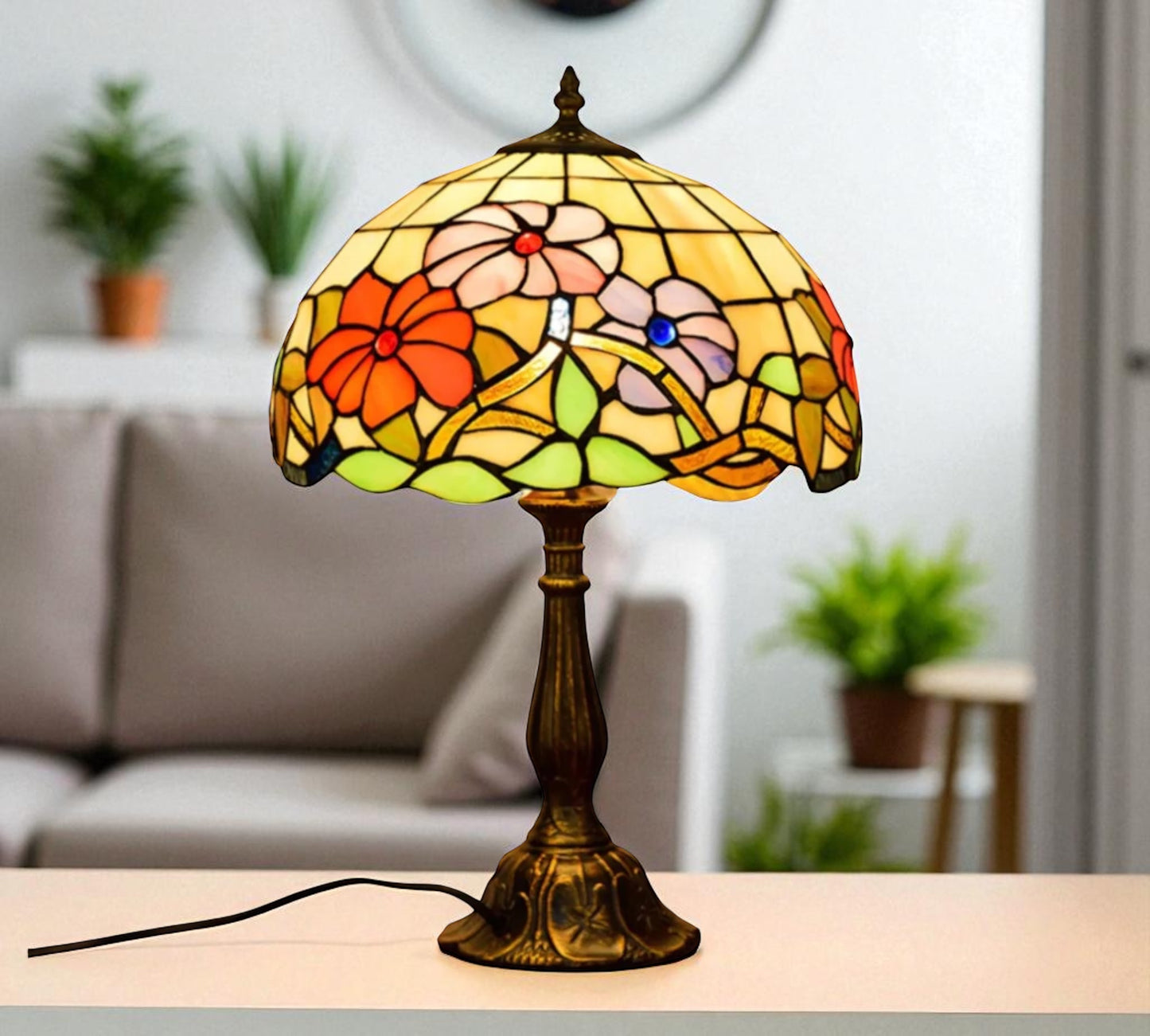 CDH 12" Tiffany Table Lamp (11002)