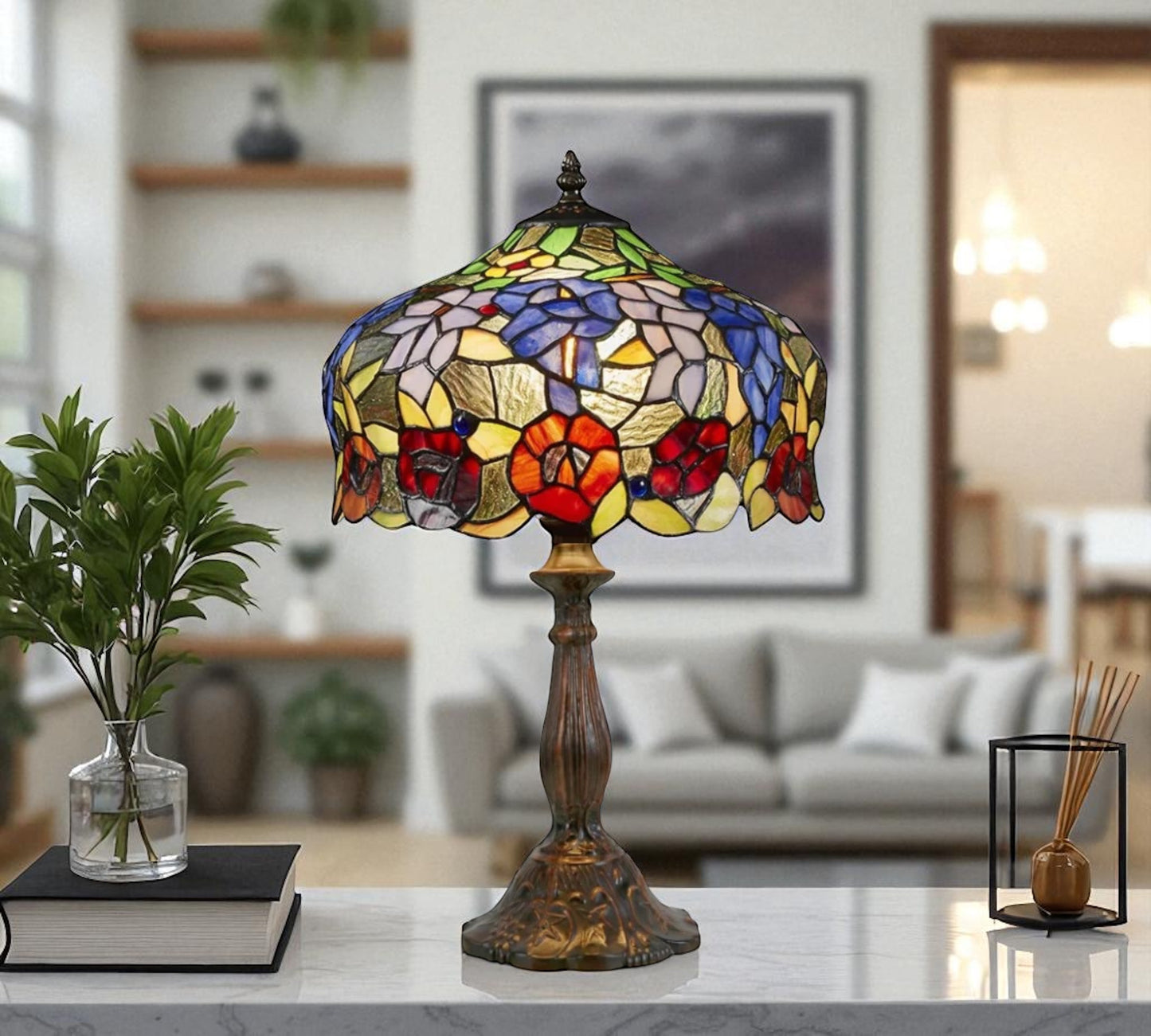 CDH 12" Tiffany Table Lamp (12054)