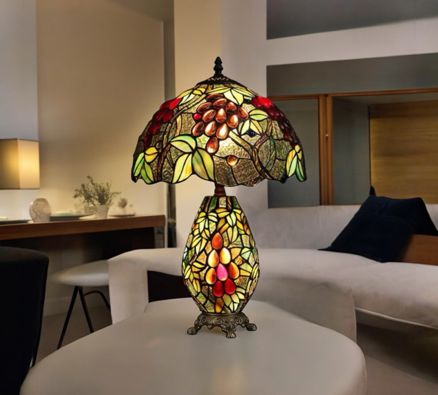 CDH 12" Tiffany Table Lamp (12059A)