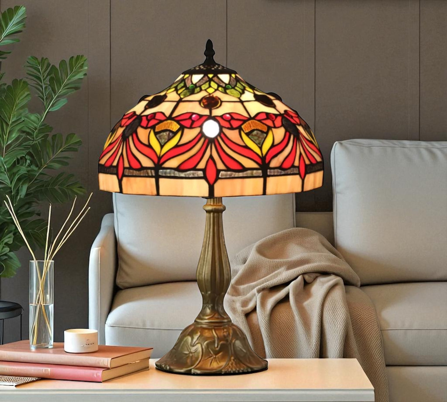 CDH 12" Tiffany Table Lamp (12093)