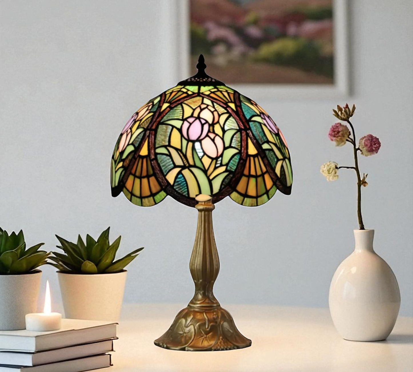 CDH 12" Tiffany Table Lamp (12097)