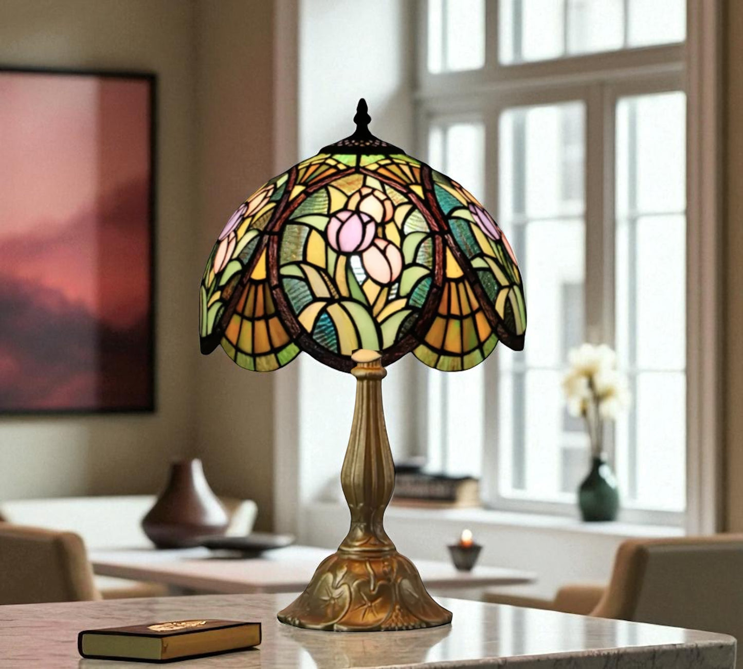 CDH 12" Tiffany Table Lamp (12097)