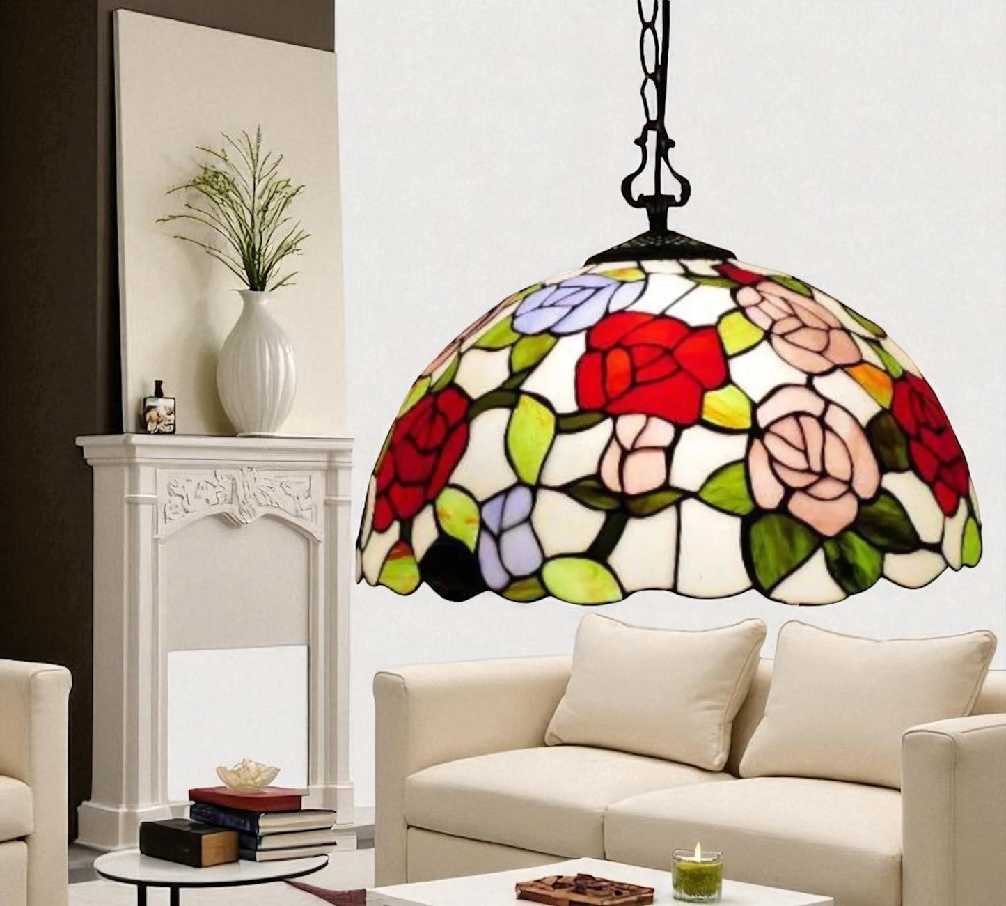 CDH 16" Tiffany Pendant Lamp 40cm shade (16018C)