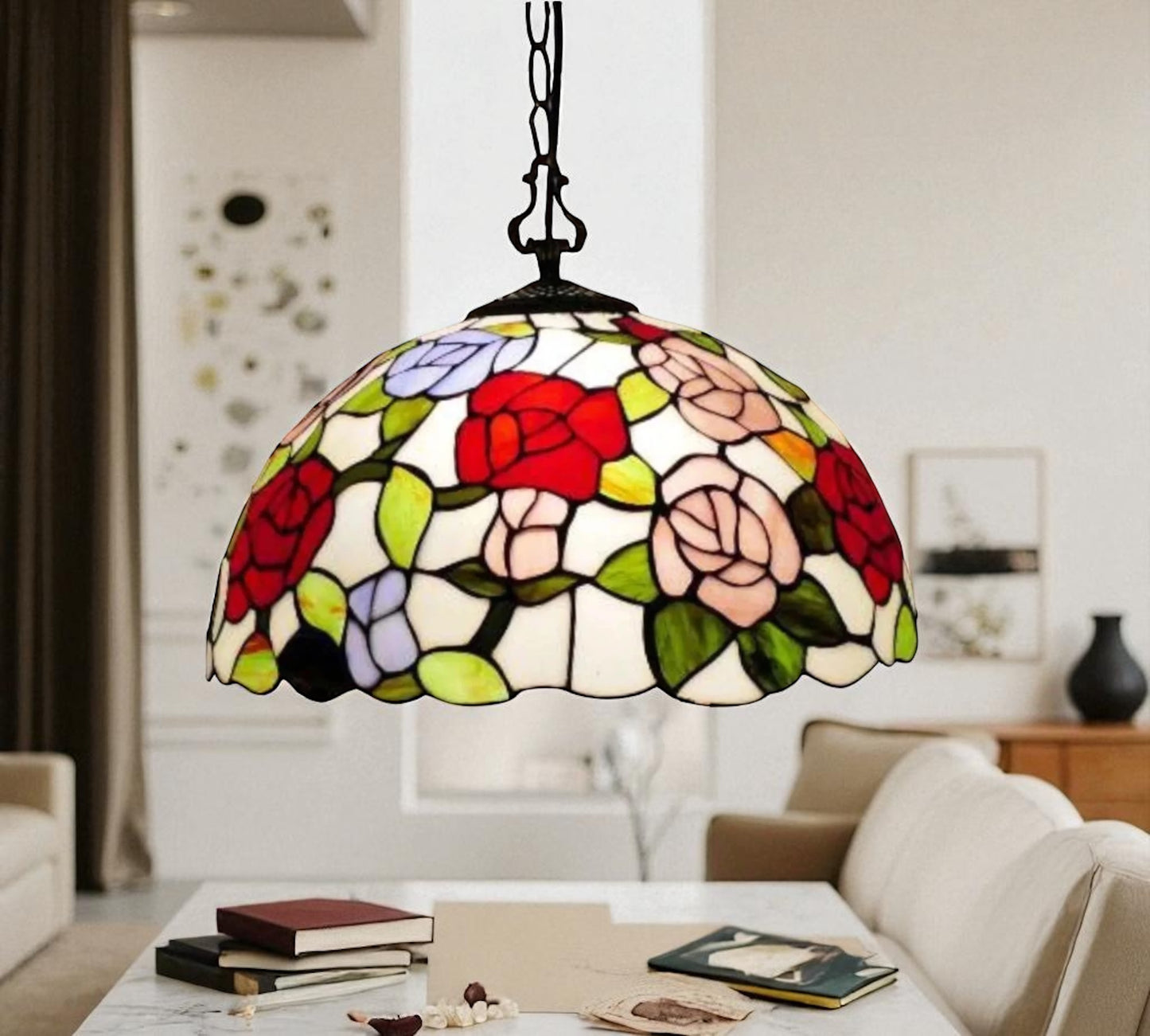 CDH 16" Tiffany Pendant Lamp 40cm shade (16018C)