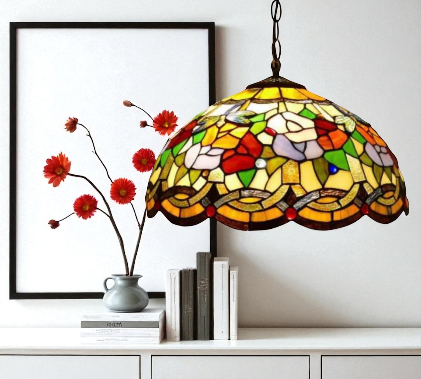 CDH 16" Tiffany Pendant Lamp 40cm shade (16072)