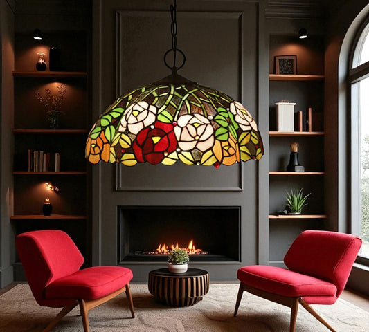 CDH 16" Tiffany Pendant Lamp 40cm shade (16078C)