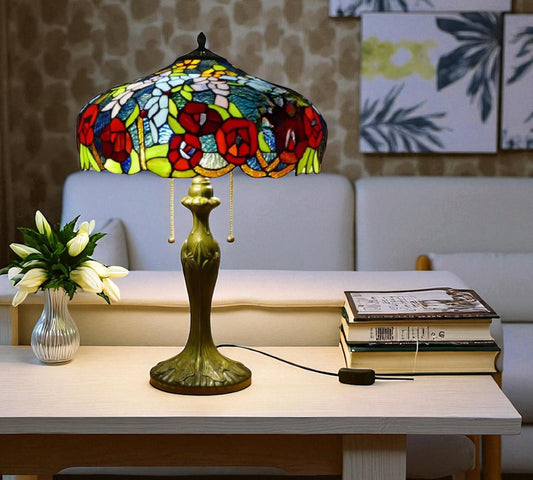 CDH 16" Tiffany Table Lamp 40cm Shade (15034)