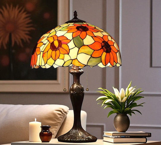 CDH 16" Tiffany Table Lamp 40cm Shade (15040)