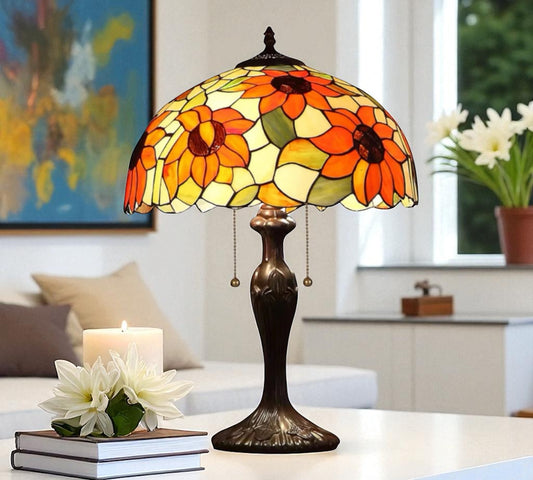 CDH 16" Tiffany Table Lamp 40cm Shade (15040)