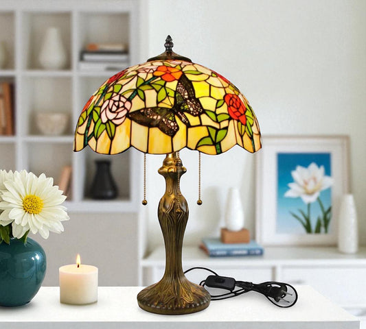 CDH 16" Tiffany Table Lamp 40cm Shade (15044)