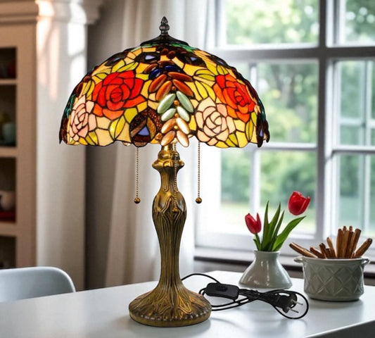 CDH 16" Tiffany Table Lamp 40cm Shade (15055)