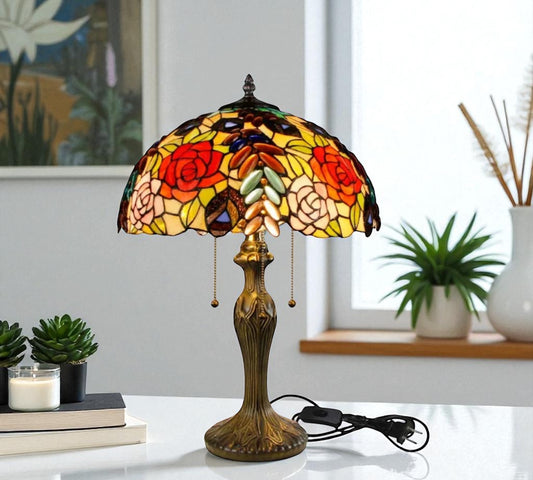 CDH 16" Tiffany Table Lamp 40cm Shade (15055)