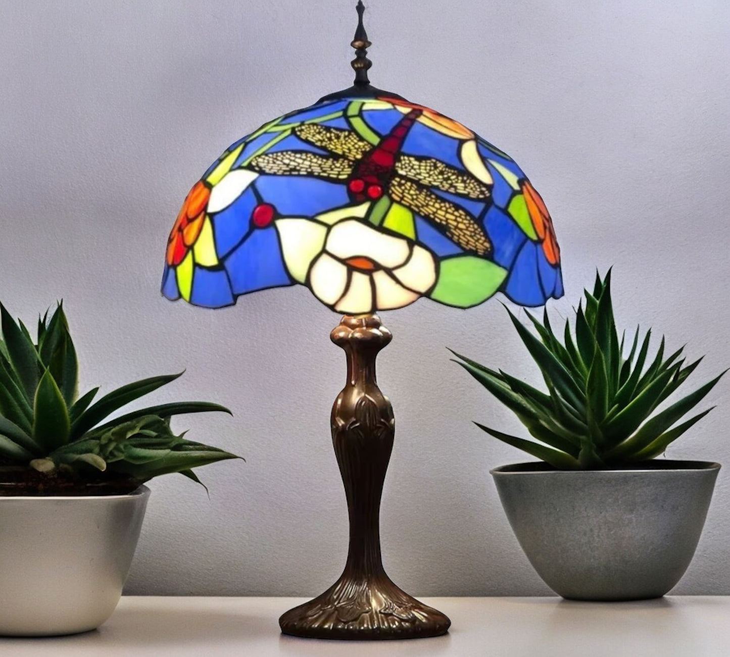 CDH 16" Tiffany Table Lamp 40cm Shade (16029T)