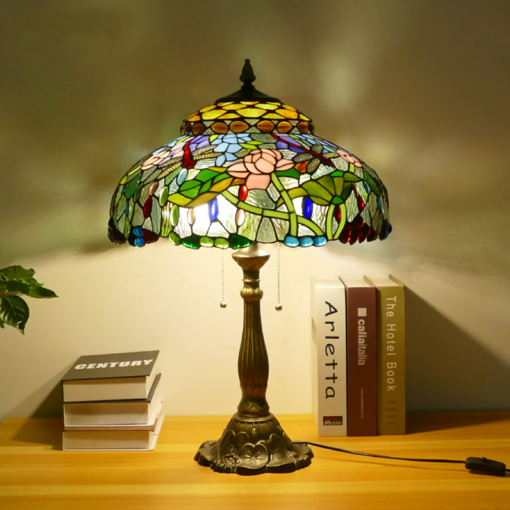 CDH 18" XLARGE Tiffany Table Lamp 46cm Shade (19003T)
