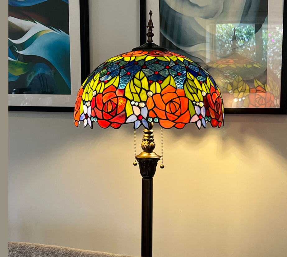 CDH Tiffany Floor Lamp (16113) 16" 40CM Shade