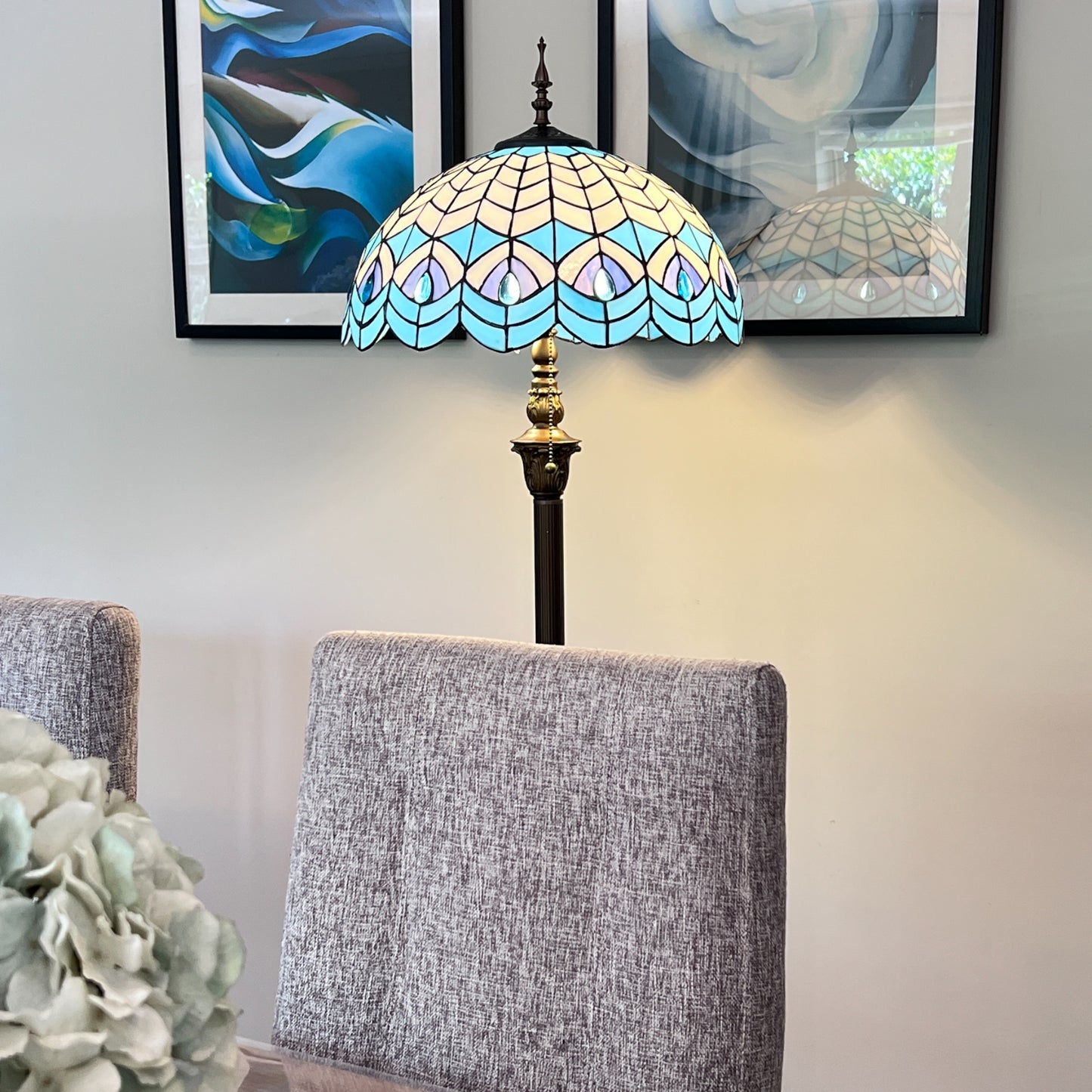CDH Tiffany Floor Lamp (16119) 16" 40CM Shade