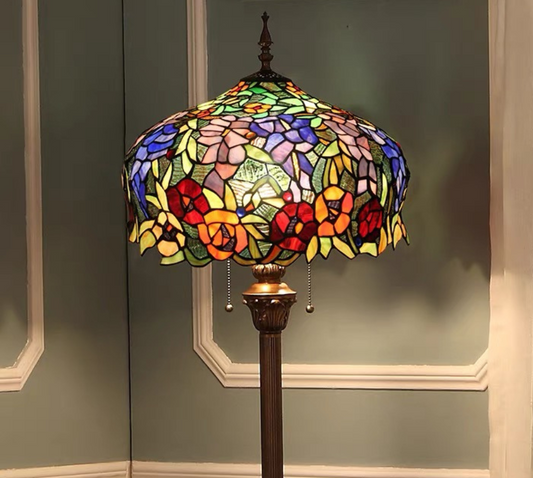 CDH Tiffany Floor Lamp 18" XLARGE 46CM shade (16054)