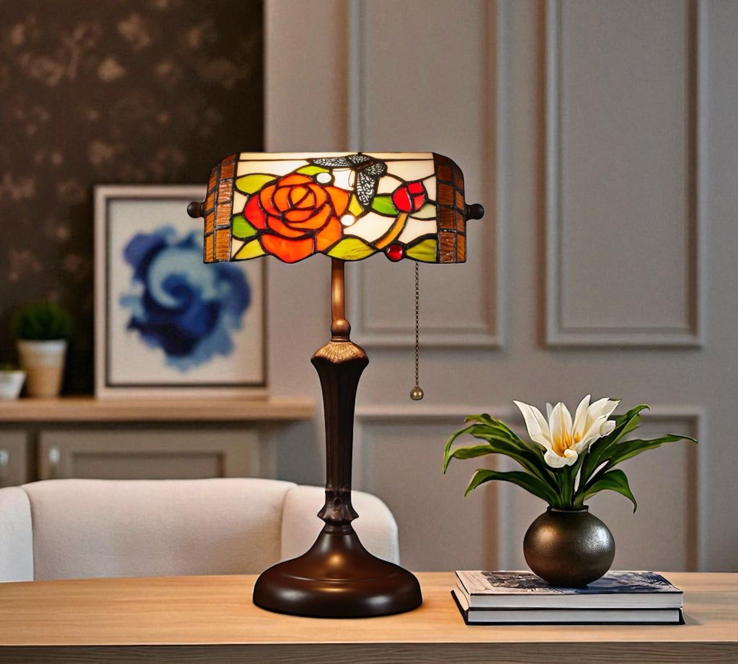 CDH Tiffany Reading Table Lamp (12039)