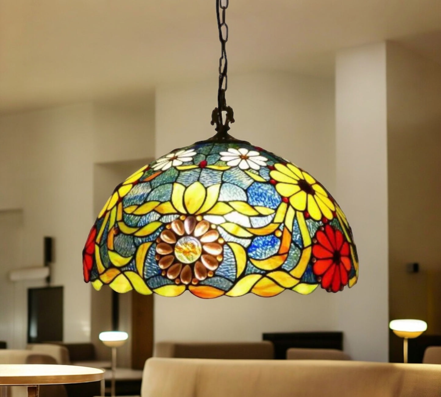 CDH 16" Tiffany Pendant Lamp 40cm shade (16939P)