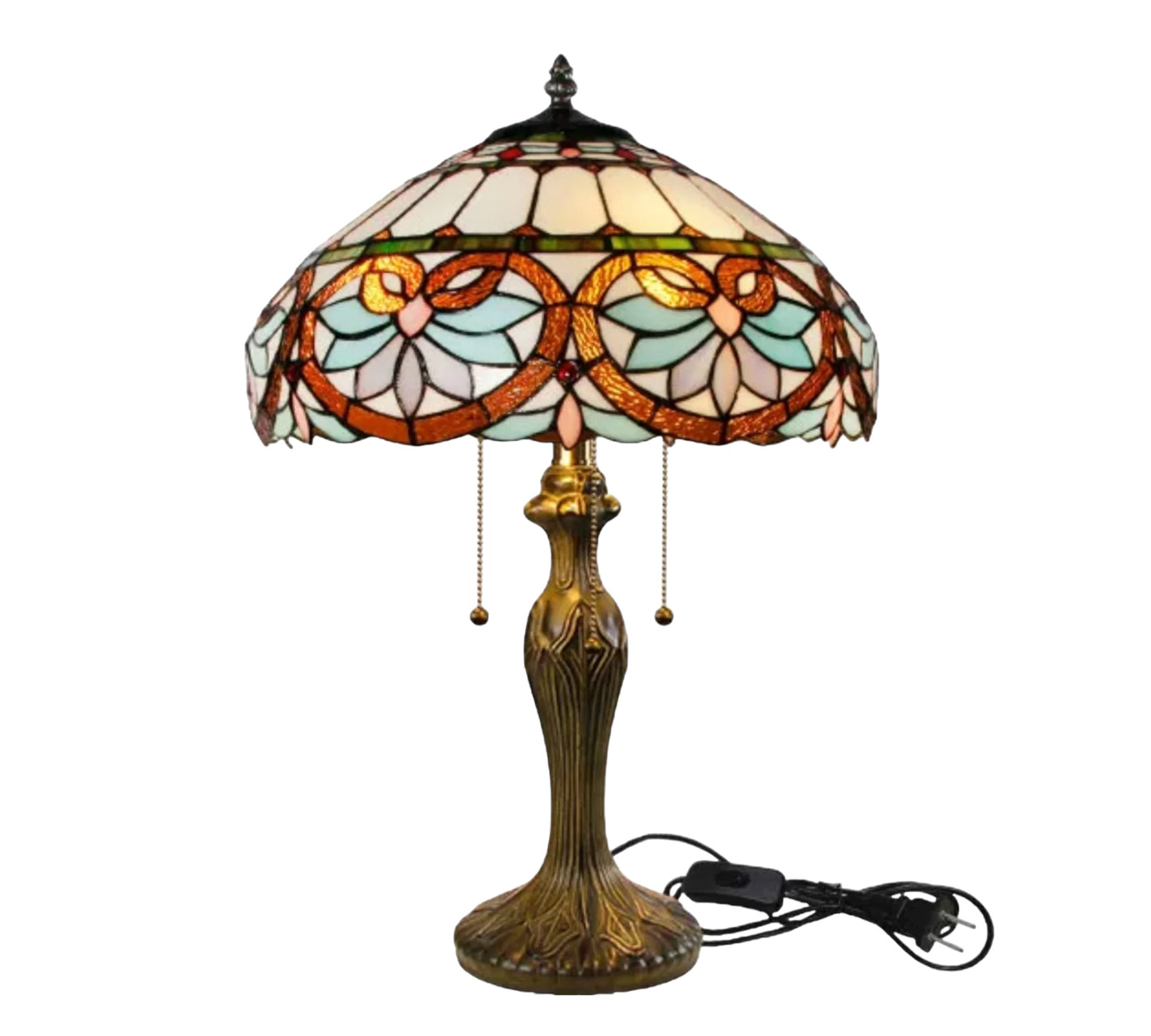CDH 16" Tiffany Table Lamp 40cm Shade (15059)