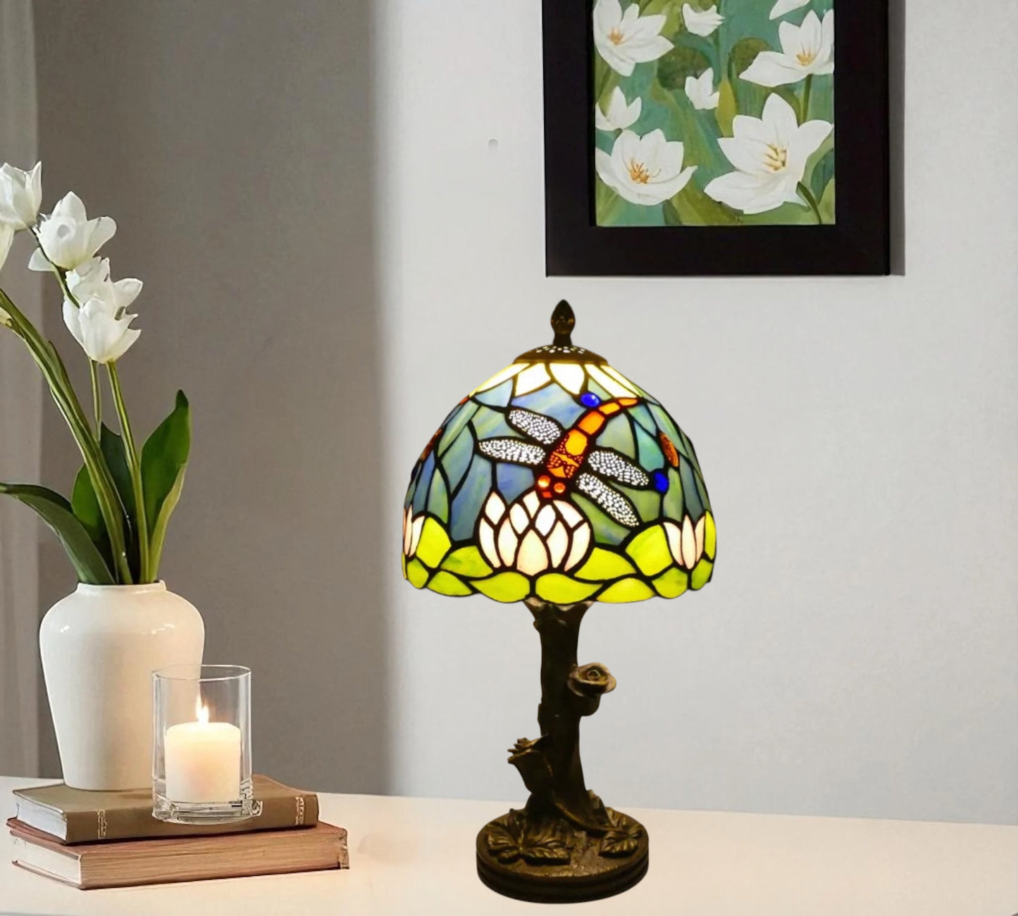 CDH 10" Tiffany Table Lamp with 20cm Shade (100165)