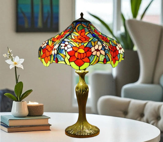 CDH 16" Tiffany Table Lamp 40cm Shade (15035)