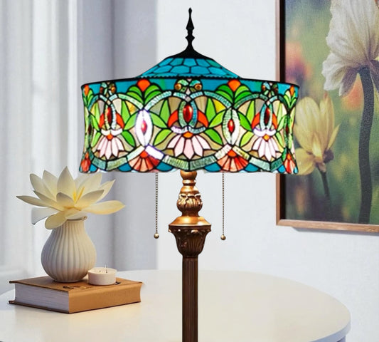 CDH Tiffany Floor Lamp 18" XLARGE 46CM shade (19001)