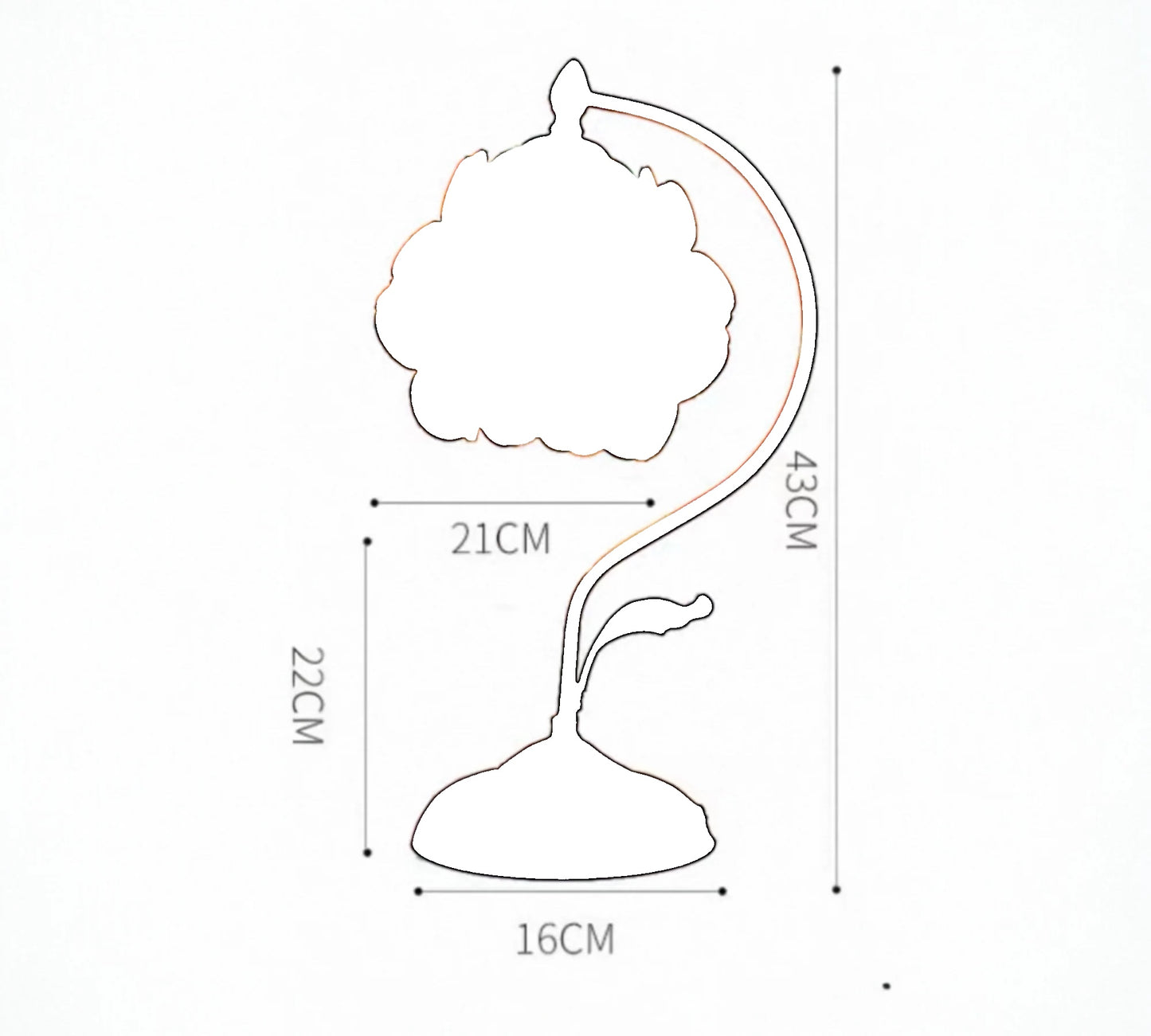 CDH Tiffany Table Lamp with 20cm Shade (15001M)