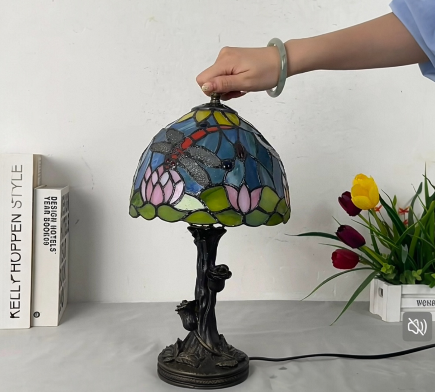 CDH 10" Tiffany Table Lamp with 20cm Shade (100165)