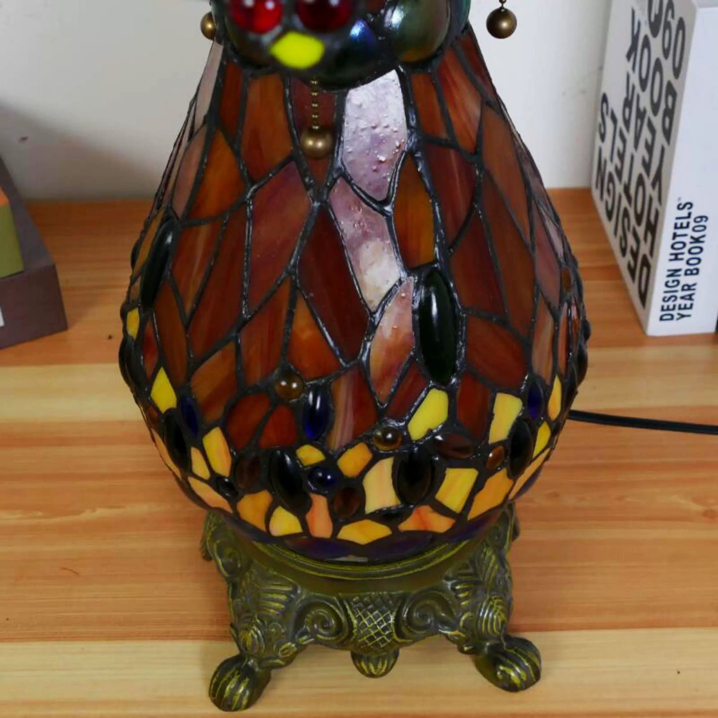 CDH 18" XLARGE Tiffany Mother-Daughter Vase Lamp 46cm Shade (19016D)