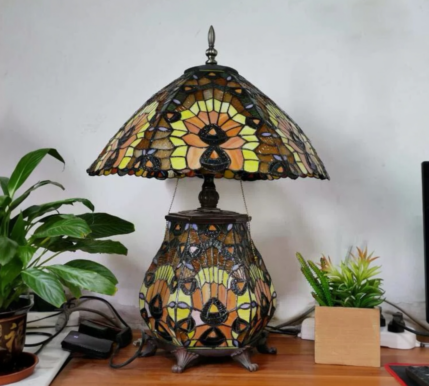CDH 18" XLARGE Tiffany Table Lamp 46cm Shade (19020H)