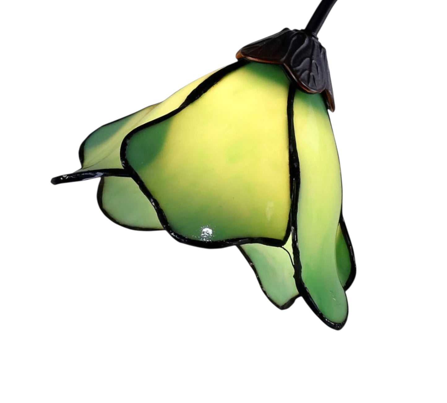 CDH LARGR Water Lily Flower Style Tiffany Table Lamp (12034C)