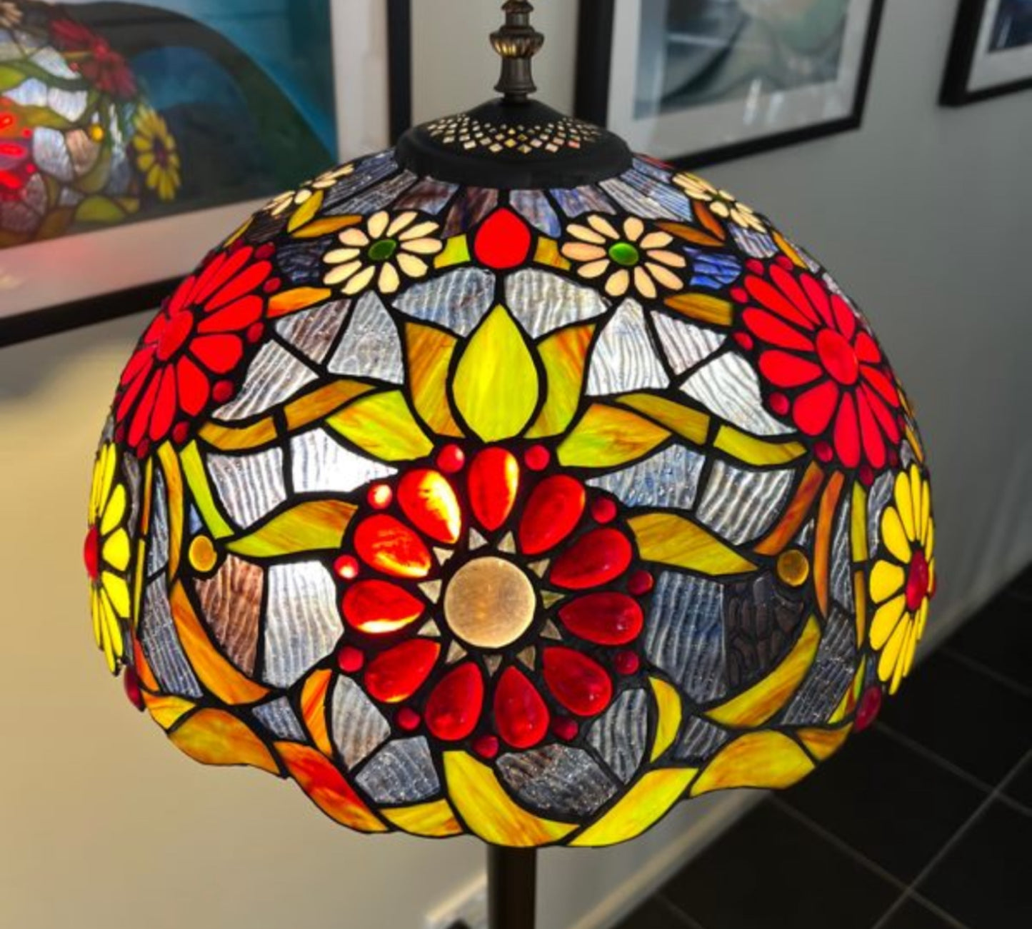 CDH 16" Tiffany Table Lamp 40cm Shade (15028)