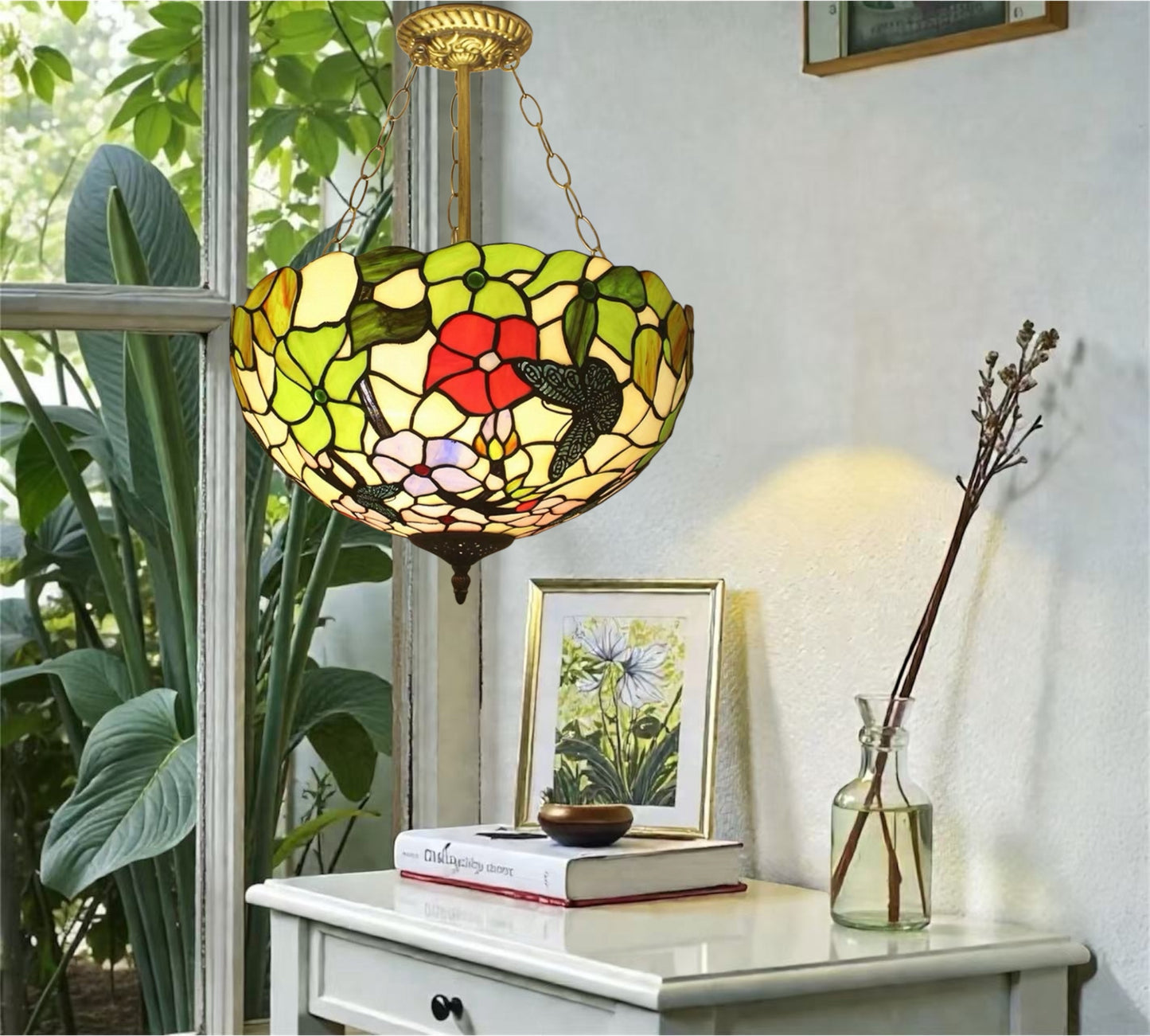 CDH 16" Tiffany Upright Lamp 40cm shade (16410R)