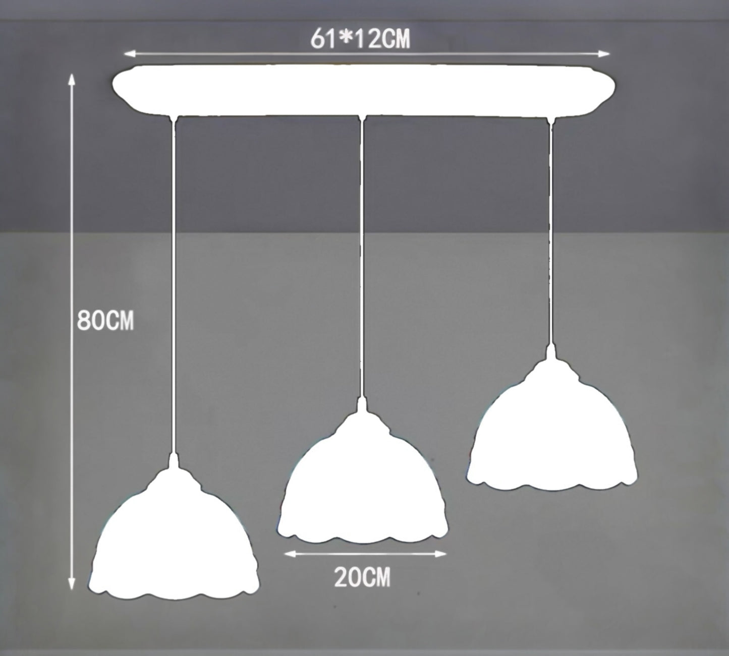 CDH 10” Tiffany Pendant Lamp 20cm shades (26006PP3)