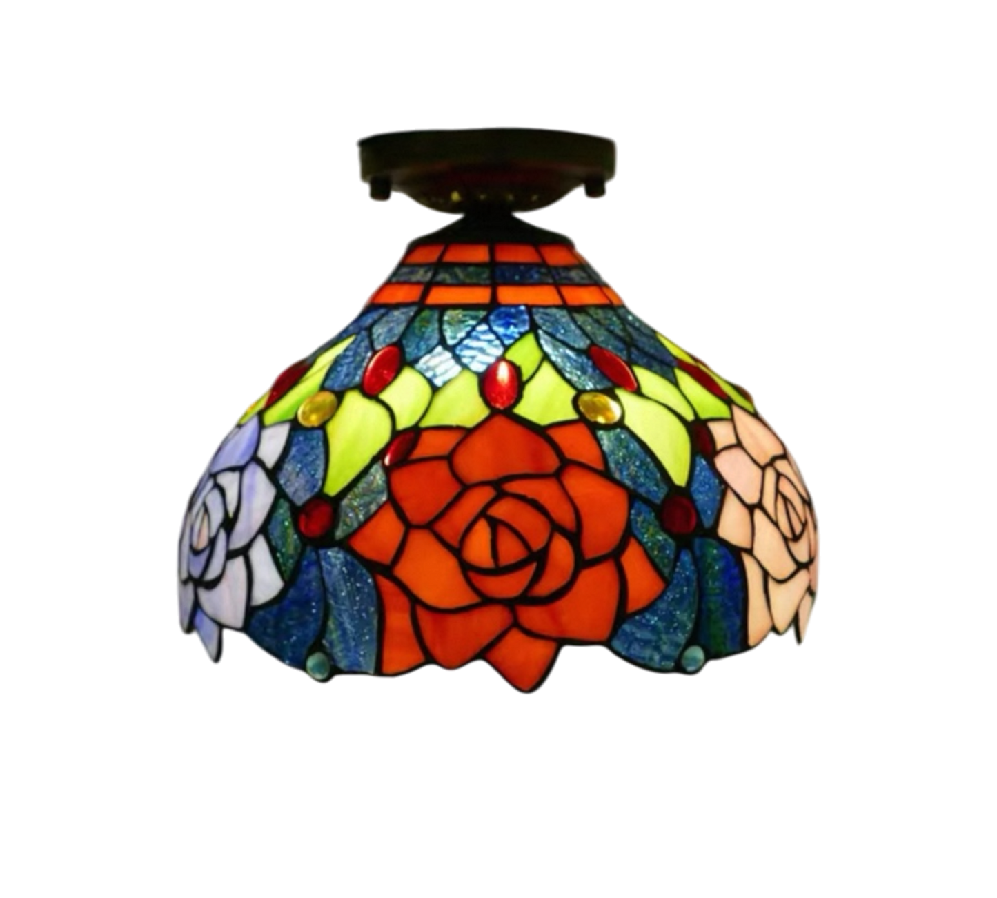 CDH 12” Tiffany Style Downlight Ceiling Lights with 30cm Shade (12063DL)