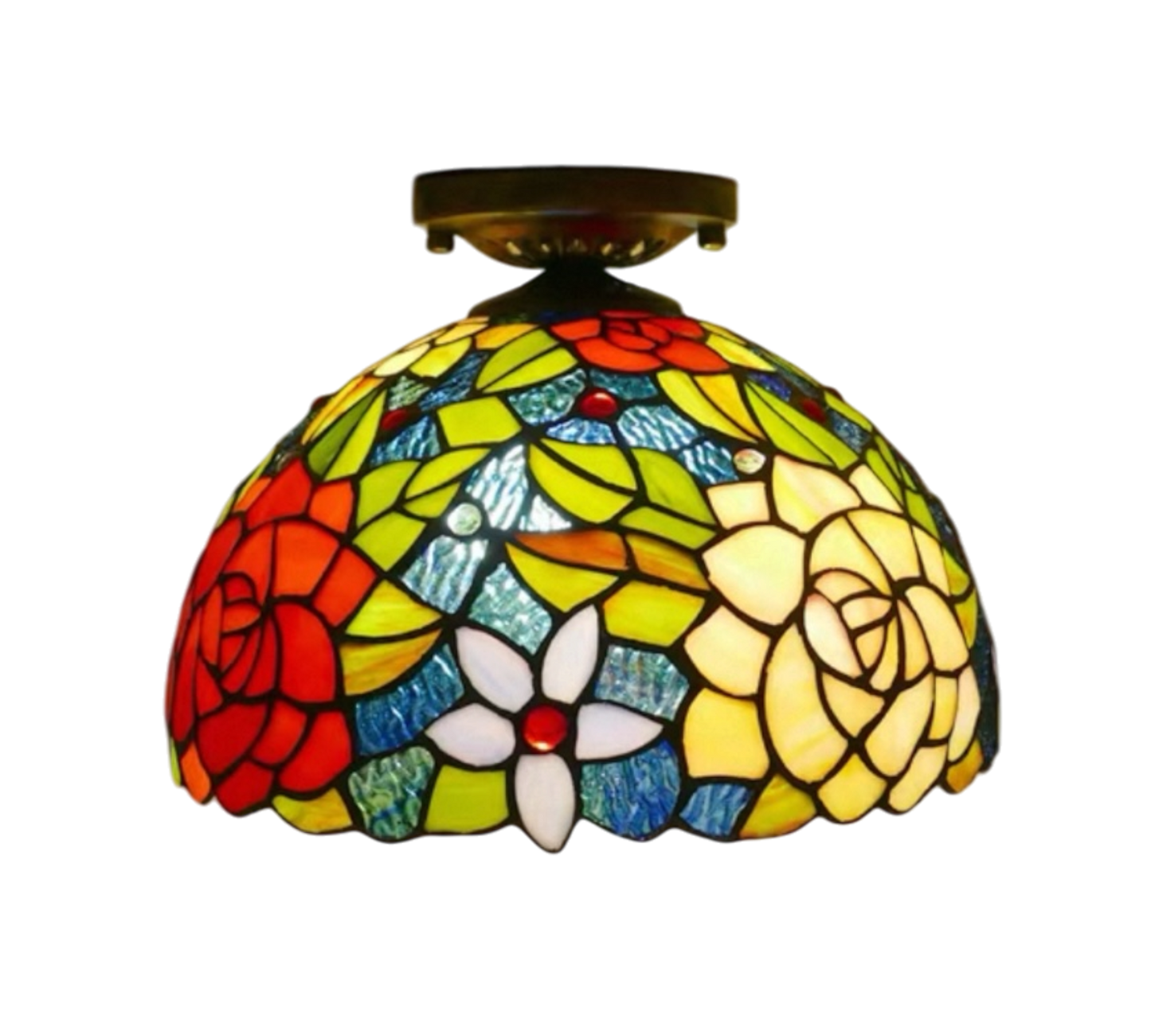 CDH 12” Tiffany Style Downlight Ceiling Lights with 30cm Shade (15013DL)