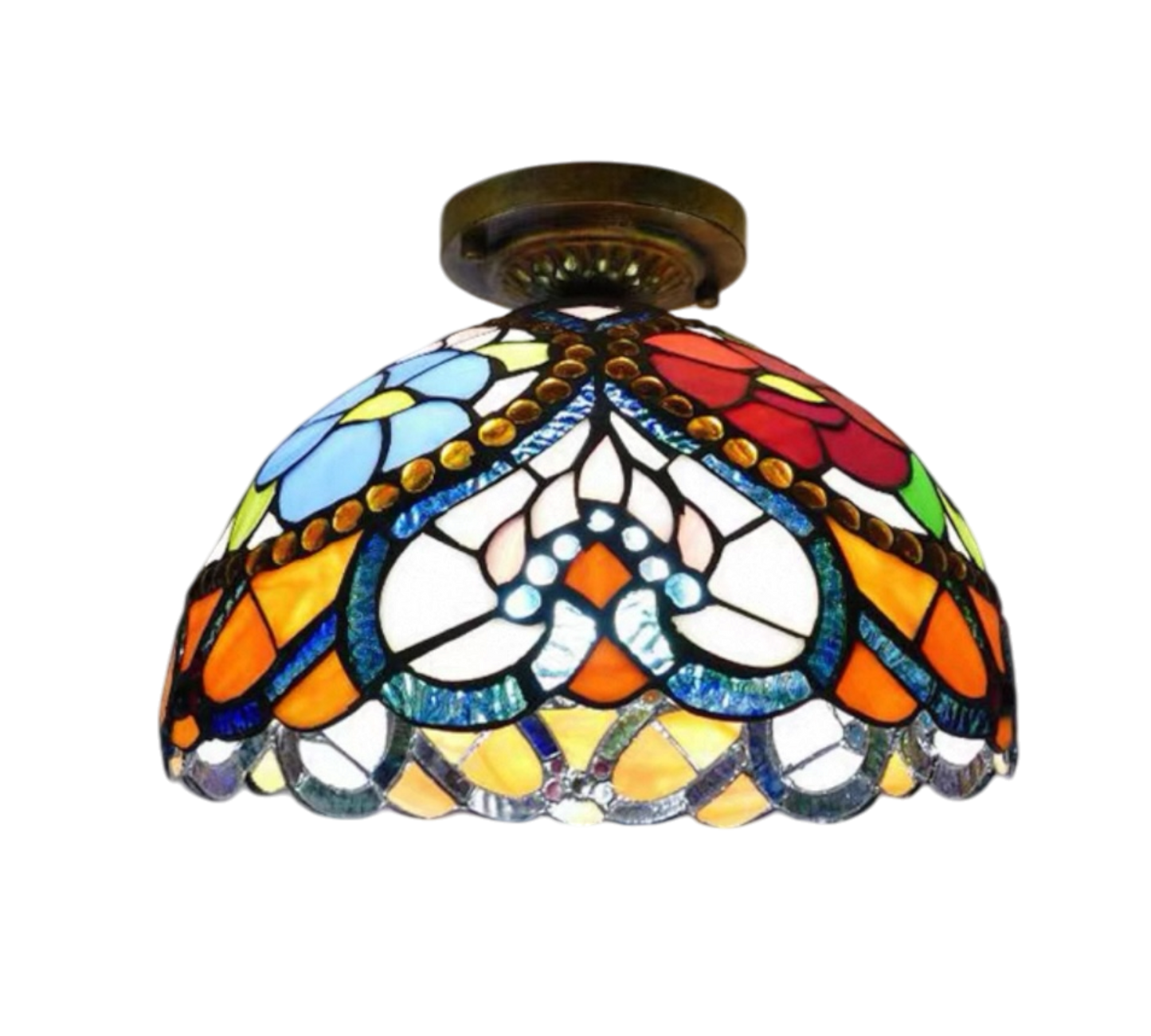 CDH 12” Tiffany Style Downlight Ceiling Lights with 30cm Shade (15030DL)
