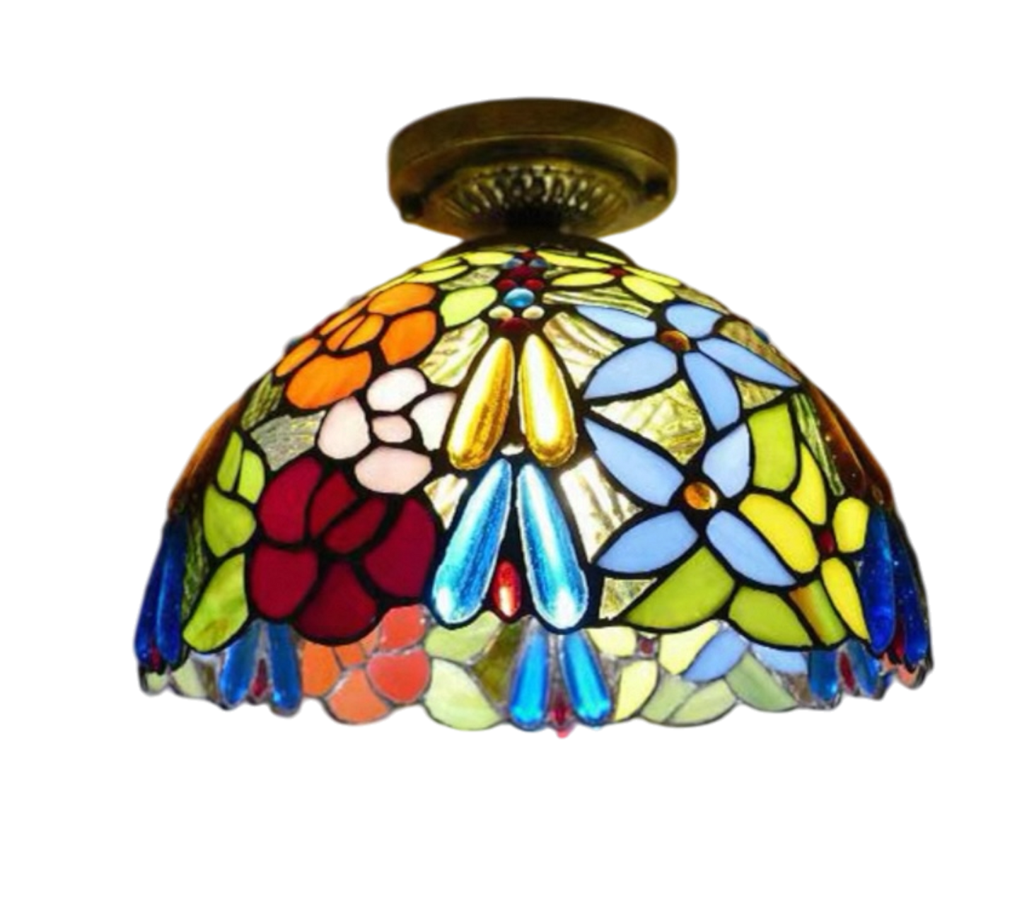 CDH 12” Tiffany Style Downlight Ceiling Lights with 30cm Shade (15016DL)
